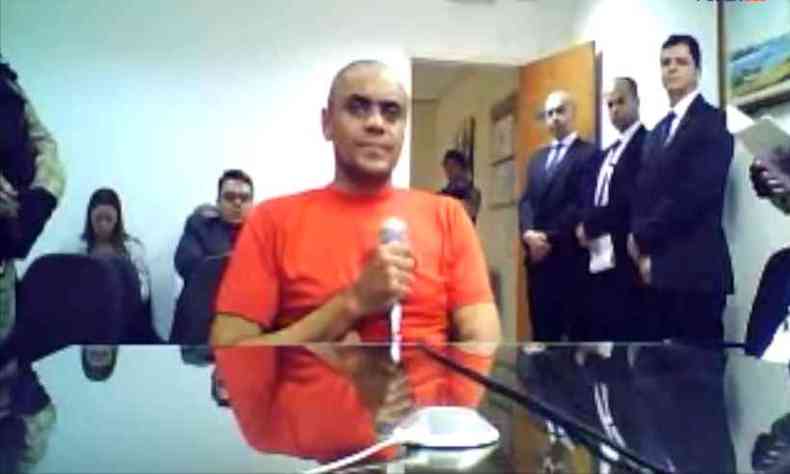 Depoimento de Adelio Bispo de Oliveira, autor do ataque a Jair Bolsonaro PSL(foto: Reproduo Justia )