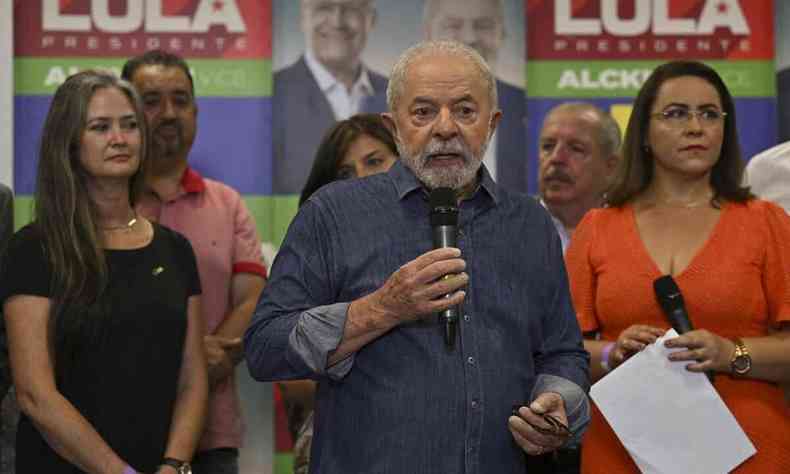 Lula em evento de campanha