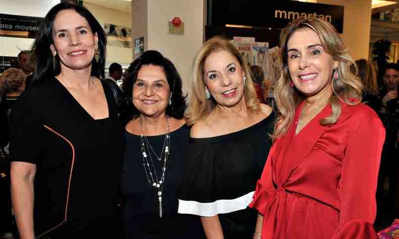 Janice Fortini, Elisabeth Tourinho, Vera Faria, aniversariante de amanh, e Babi Vasconcelos