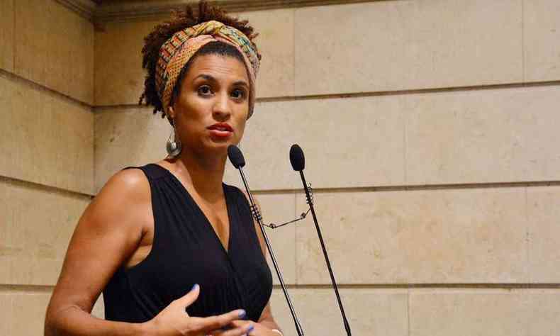 No final do ano passado, a viva de Marielle, Mnica Bencio, esteve na ONU para tambm pedir o apoio da entidade no que se refere  falta de esclarecimentos na morte da vereadora(foto: AFP )