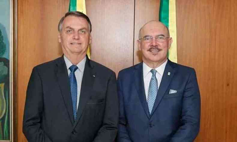 Presidente Jair Bolsonaro e Milton Ribeiro