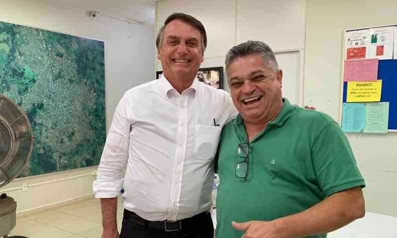Bolsonaro disse que prefeito de Chapec tem boa conduta durante a pandemia(foto: Redes Sociais/Reproduo)