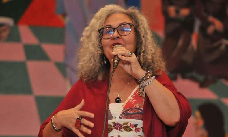 Lorene Figueiredo no Debate na Faculdade de Direito da UFMG, nesta quarta-feira (14/9)