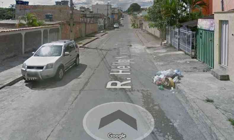 Agente de sade Cristiane Soldino, de 36 anos foi assassinada a tiros na porta de casa no Bairro Vila Nova Montese, em Betim.(foto: Reproduo da internet/Google Maps )