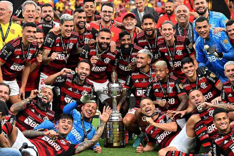 Flamengo festeja tri da Copa Libertadores