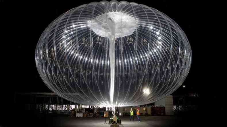 Os balões de hélio do Projeto Loon, do Google, tinham como objetivo levar acesso à internet a partes remotas do mundo (foto: LOON)
