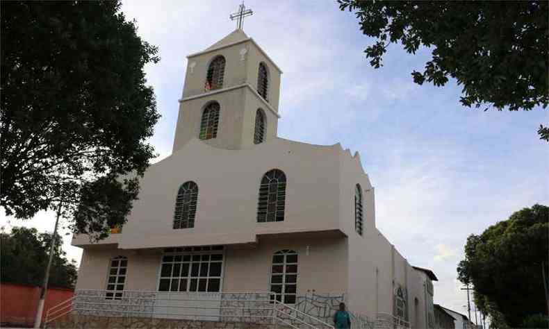 Igreja de São Sebastião, o padroeiro ''dono'' de imóveis na cidade(foto: Luiz Ribeiro/EM/D.A Press)