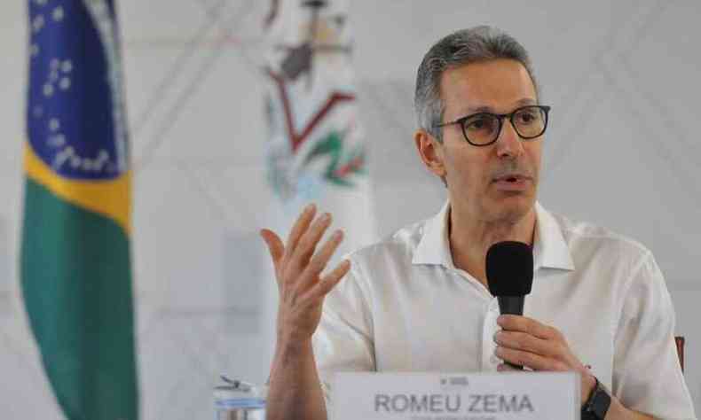 Anncio foi feito pelo governador de Minas Gerais, Romeu Zema(foto: Gladyston Rodrigues/EM/DA Press)