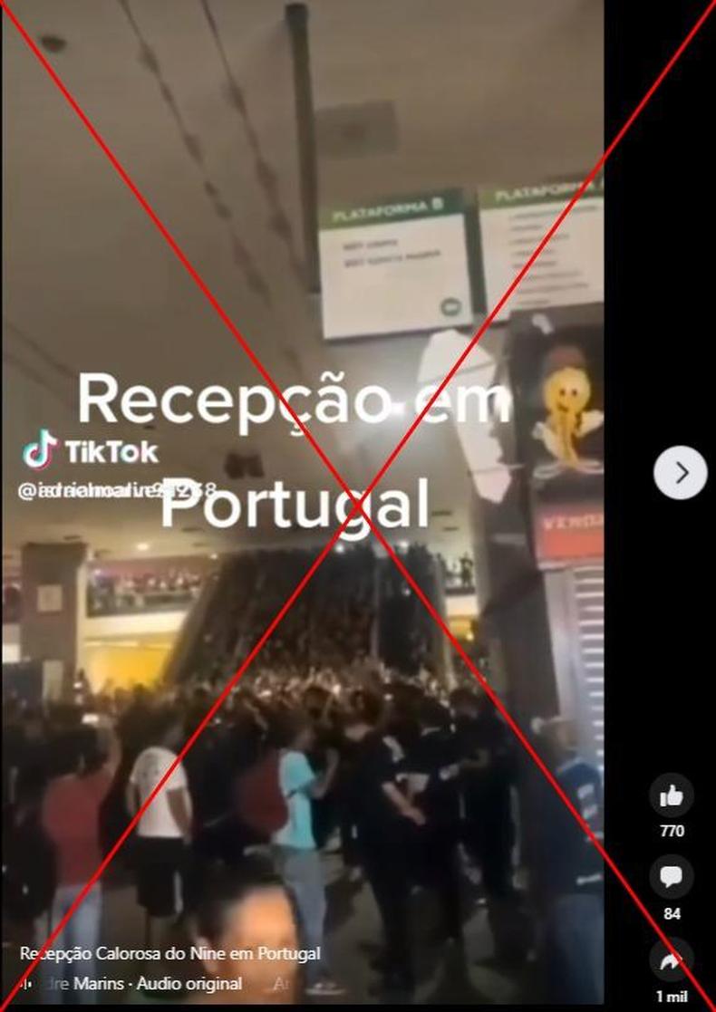 Captura de tela feita em 25 de abril de 2023 de uma publicao em formato reels no Facebook