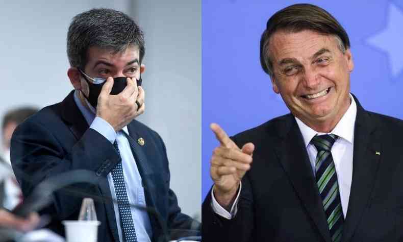 Senador Randolfe Rodrigues (Rede-AP)  citado em live pelo presidente Jair Bolsonaro (sem partido)(foto: Agncia Senado/Reproduo)