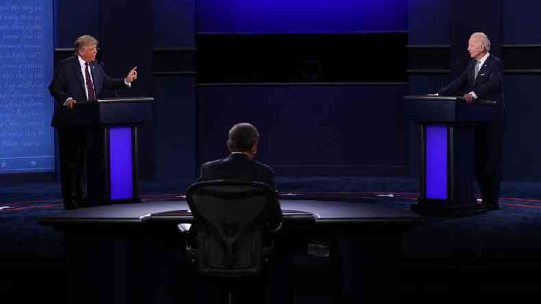 Trump e Biden tiveram debate acalorado(foto: Getty Images)