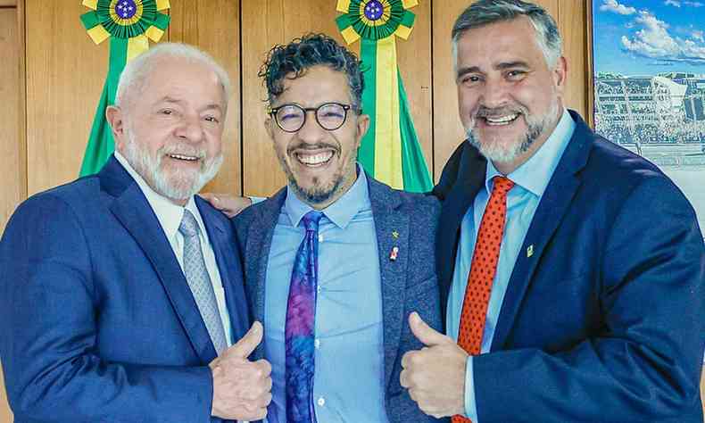 Lula, Jean Wyllys e Paulo Pimenta