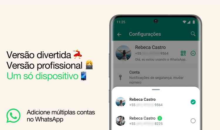 WhatsApp permite logar duas contas no mesmo aparelho