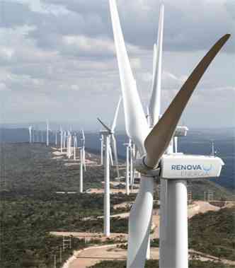Renova est instalando torres de energia elica no estado baiano(foto: Divulgao/Renova )