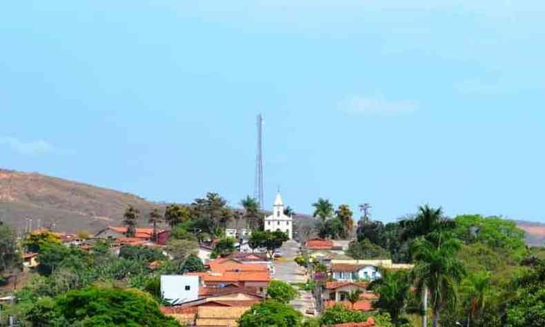 Vista de Serra da Saudade, cidade com 781 habitantes no Centro-Oeste de Minas, que registra os primeiros casos da doena em moradores que receberam visitas de parentes (foto: Divulgao)