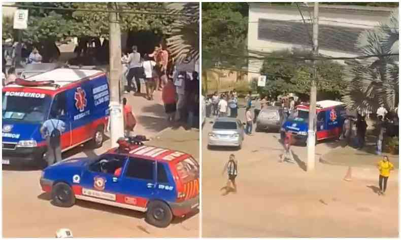 Alunos e servidores foram levadas para o hospital depois de passar mal dentro de escola estadual em Minas Gerais