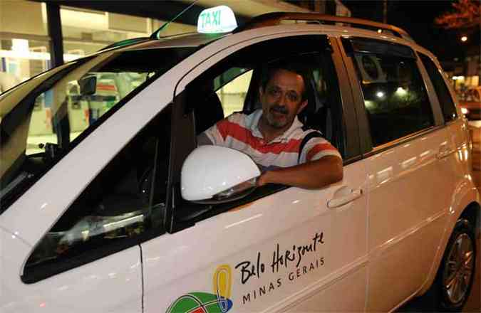 Taxista Wanderson de Souza Marici, de 55 anos(foto: Rodrigo Clemente/EM/D.A Press)