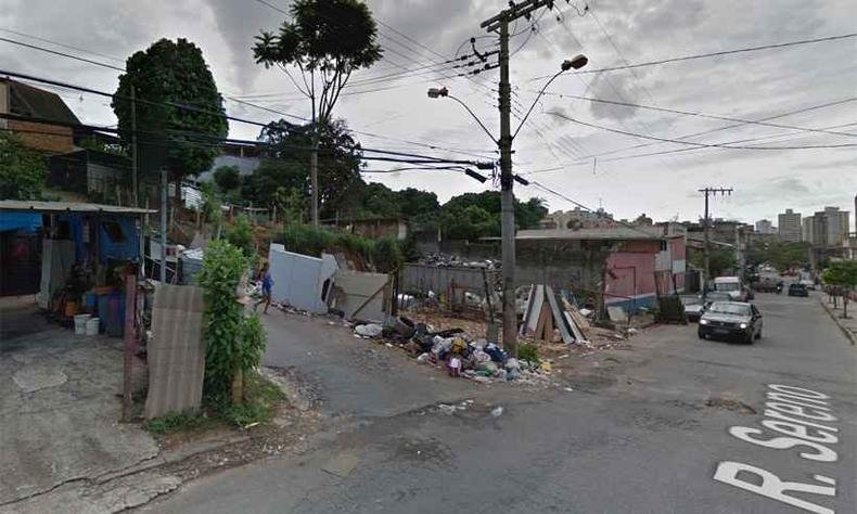 Imagem do Google Maps mostra local antes da demolio(foto: Reproduo da internet/Google Maps)