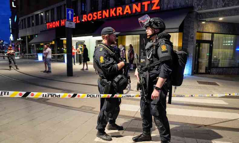 London Pub, em Oslo, na Noruega, aps o ataque desta sexta-feira (24/6)