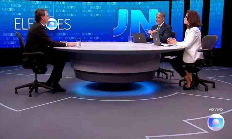 Jair Bolsonaro (PL) em entrevista ao Jornal Nacional