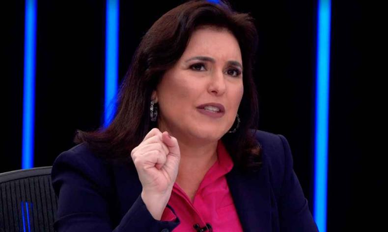 Senadora Simone Tebet fez diversas crticas a Jair Bolsonaro