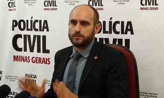 Delegado Flvio Grosso, que  responsvel pelo caso (foto: Juarez Rodrigues/EM/D.A Press)
