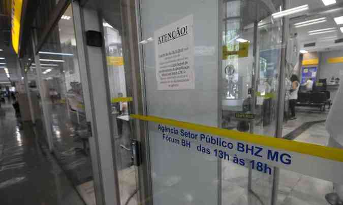 O banco vinha se negando a pagar os alvars judiciais(foto: Leandro Couri / EM / D.A. Press)