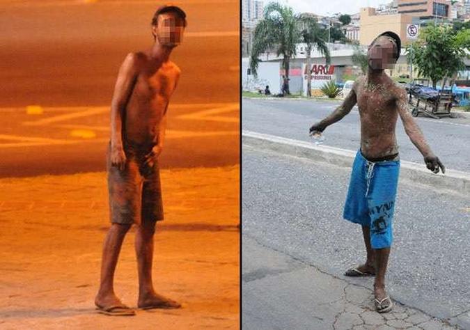 Cleiton vaga há quatro anos pelo Bairro da Lagoinha e tenta ser uma espécie de líder de usuários. Internou-se uma vez. Não deu certo. Magro e agressivo, resiste em voltar ao tratamento. ''Quero ir,mas agora não dá'' é resposta comum a apelos por nova tentativa de recuperação.(foto: Marcos Michelin/Beto Magalhães/EM/D.A PRESS) Cleiton vaga há quatro anos pelo Bairro da Lagoinha e tenta ser uma espécie de líder de usuários. Internou-se uma vez. Não deu certo. Magro e agressivo, resiste em voltar ao tratamento. ''Quero ir,mas agora não dá'' é resposta comum a apelos por nova tentativa de recuperação.(foto: Marcos Michelin/Beto Magalhães/EM/D.A PRESS)