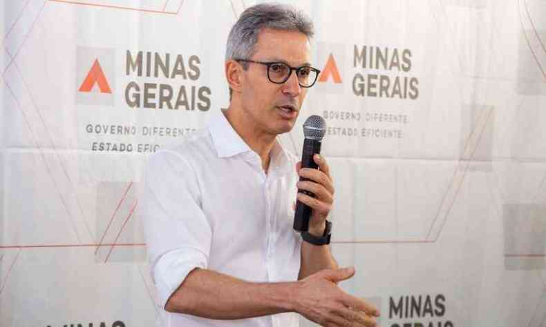 Romeu Zema afirmou que 'falaria diferente' a respeito da COVID-19(foto: Fbio Marchetto/Governo de Minas)