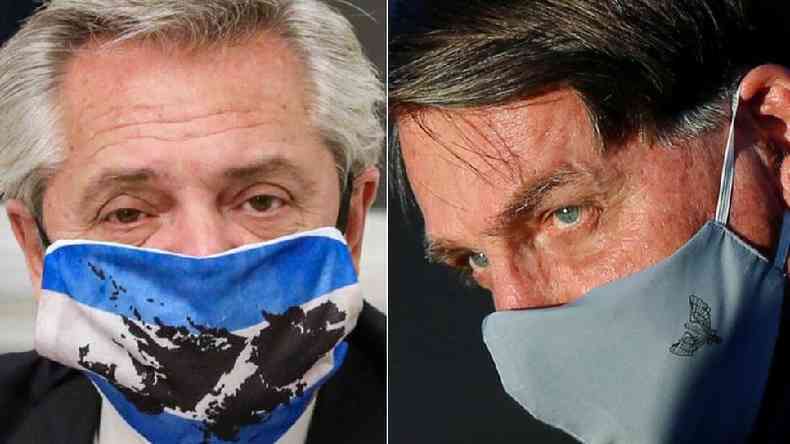 Os presidentes do Brasil (dir.) e da Argentina (esq.) vivem em clima de hostilidade aberta(foto: AFP)
