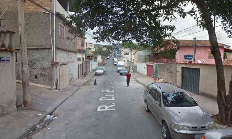 Rua onde o crime ocorreu, no Bairro Alto Vera Cruz(foto: Reproduo da internet/Google Maps)