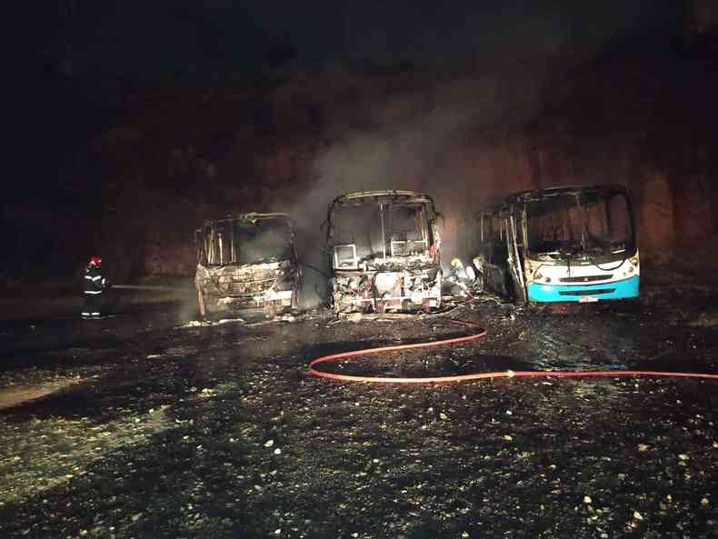 incêndio em ônibus em Itajubá