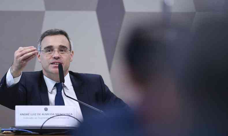 André Mendonça, ex-ministro, em sabatina no Senado sobre vaga no STF