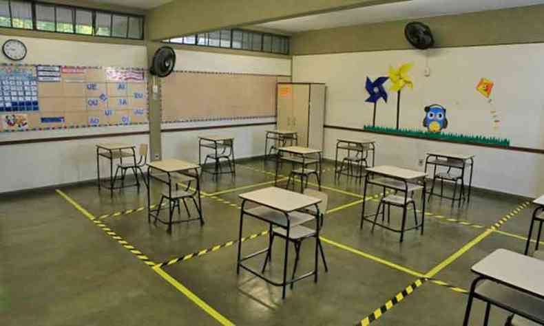 Retorno das aulas presenciais ser gradual e com protocolos em escolas estaduais de Minas(foto: Divulgao/Agncia Minas)