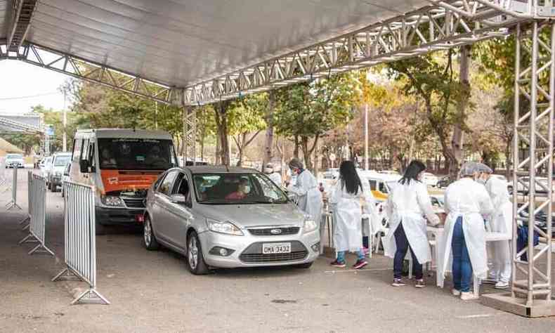 Drive-thru ser realizado novamente nesta quinta-feira (29), no estacionamento do Ipatingo(foto: Divulgao/PMI)