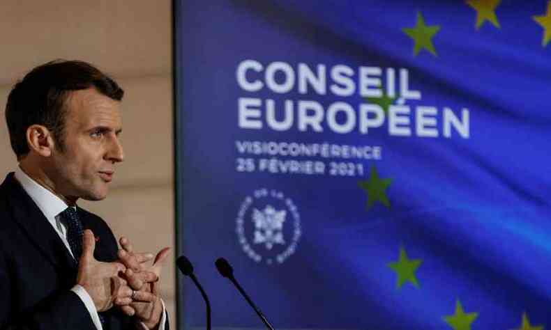 ''Os debates principais na Frana fermentam a confuso e o presidente Emmanuel Macron contribui para isso''(foto: Thomas Coex/Pool/AFP)