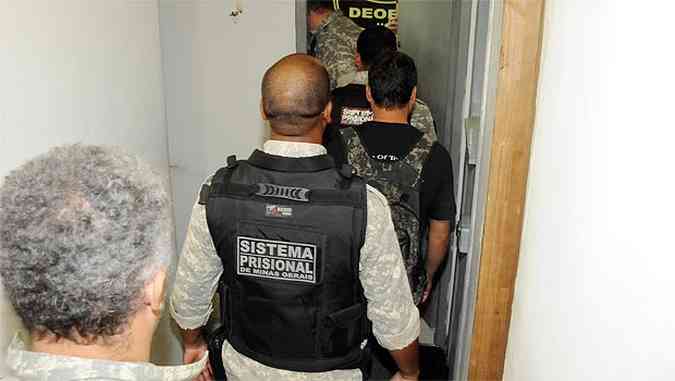 No momento do roubo, nove agentes penitencirios trabalhavam na unidade(foto: Gladyston Rodrigues/EM/D.A Press)