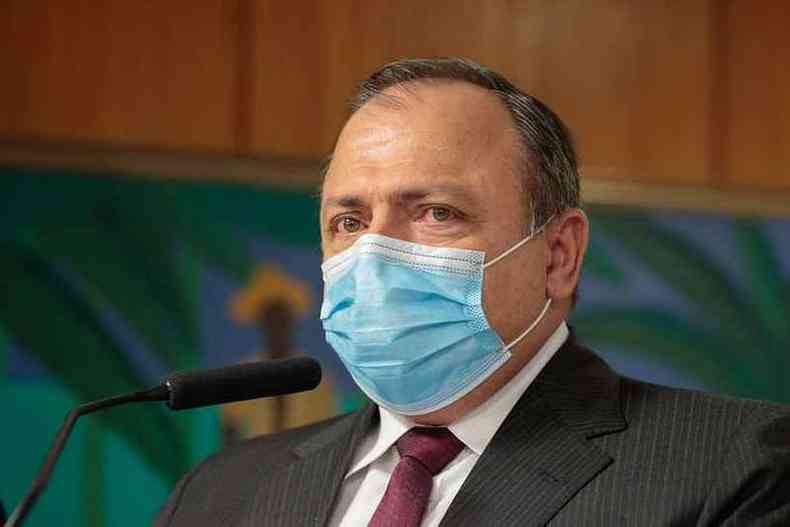 Pazuello disse que, se depender dele e do presidente Jair Bolsonaro, vacina no ser obrigatria no pas(foto: Carolina Antunes/Presidncia da Repblica)