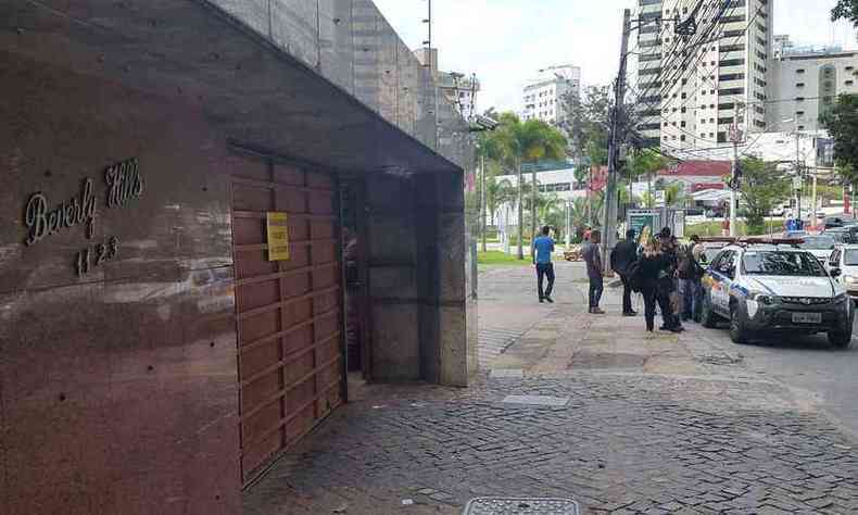 A tentativa de assalto aconteceu em um prdio na Avenida Raja Gabglia(foto: Paulo Filgueiras/EM/D.A.Press)