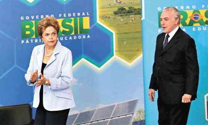 Dilma Rousseff e Michel Temer so alvo de trs aes do PSDB no Tribunal Superior Eleitoral, mas ainda tm prazo para se defender (foto: Lula Marques/Agncia Brasil - 11/8/15)