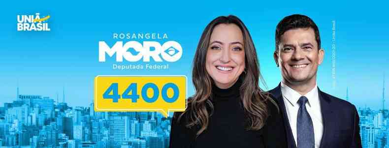 Banner da campanha de Rosngela, esposa de Sergio Moro