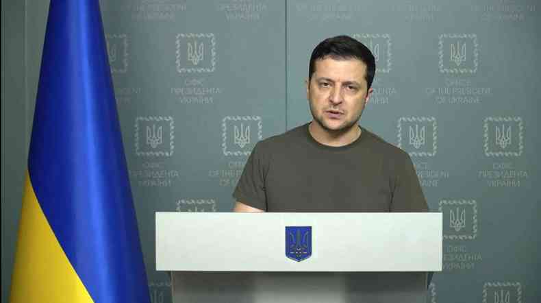 Volodymyr Zelensky, presidente da Ucrnia, quer mais sanes contra a Rssia
