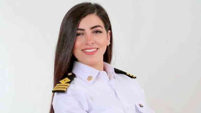 Marwa Elselehdar foi a primeira mulher capit de navio do Egito(foto: Marwa Elselehdar)