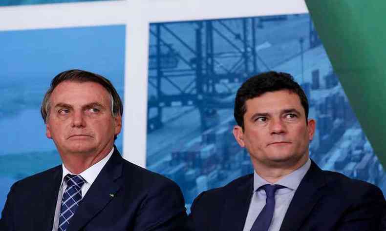 Bolsonaro brinca com a possibilidade de Moro ocupar Presidncia em 2027(foto: Carolina Antunes/PR)