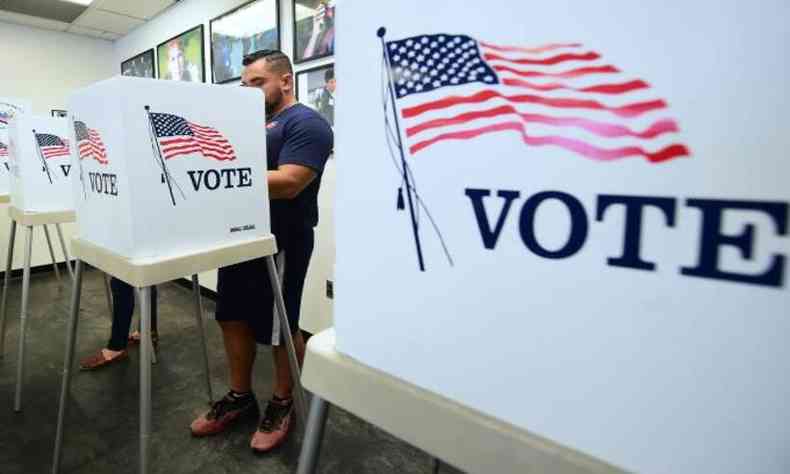 Cinco estados-chave ainda esto com pendncias na apurao de votos(foto: Frederic J. Brown/AFP )