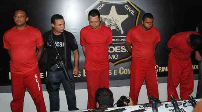 Outros quatro homens, entre eles um agente penitenciário, já estão presos pelo crime(foto: Paulo Filgueiras/EM/D.A.Press)