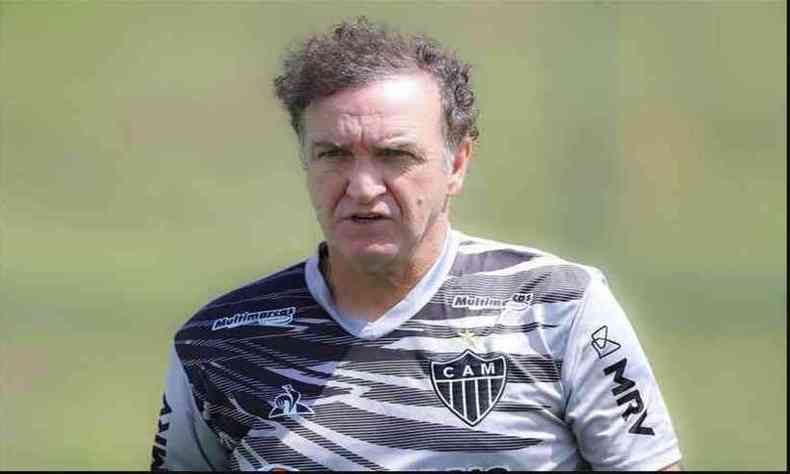 Cuca espera levar o Atltico  primeira vitria na Libertadores(foto: Pedro Souza/Atltico)