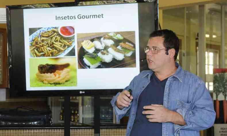 Gilberto Schickler  produtor e consultor de insetos gourmet(foto: Beto Magalhes/E.M/D.A Press)