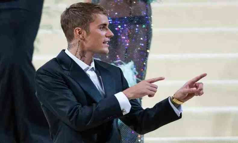 Na foto, Justin Bieber na apresnetao do Grammy 