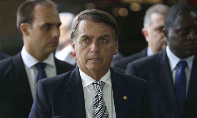 Bolsonaro disse ainda que sua ideia  'aumentar em dois anos para todo mundo a idade mnima'(foto: Valter Campanato/Agncia Brasil)